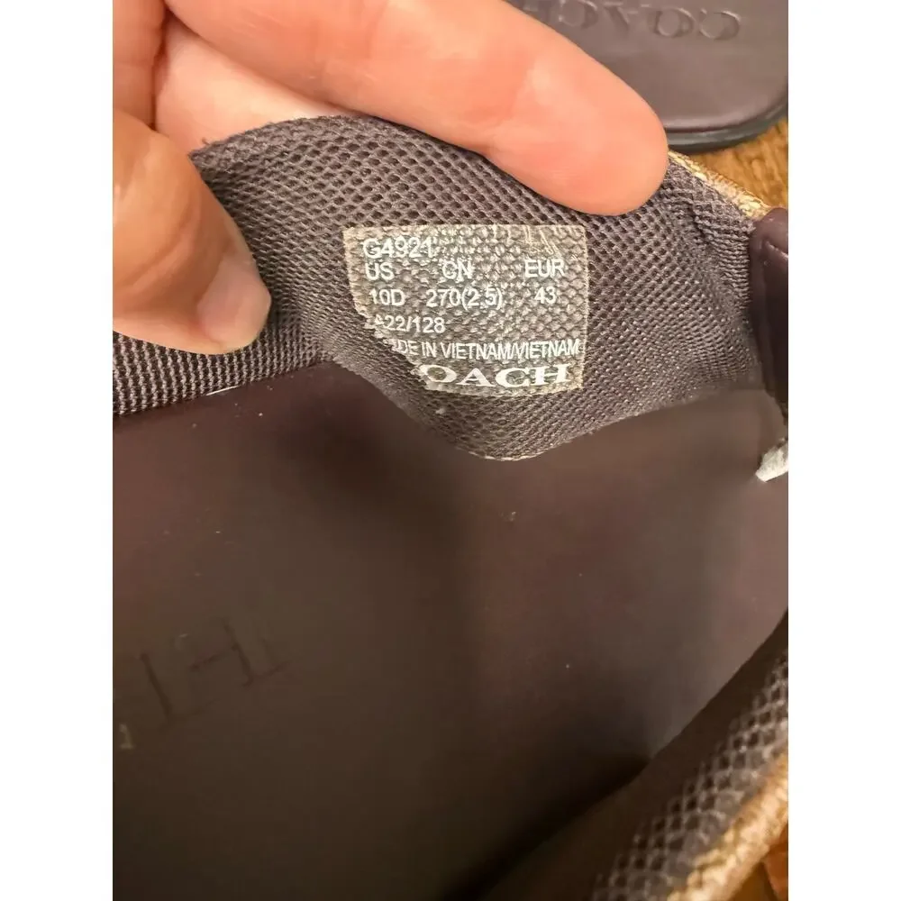 Coach Signature Flip Flop Size 10